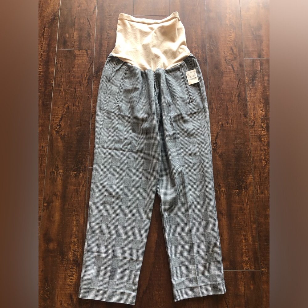 A Pea In The Pod maternity Women’s pants Trousers Glen Pattern size small NWT